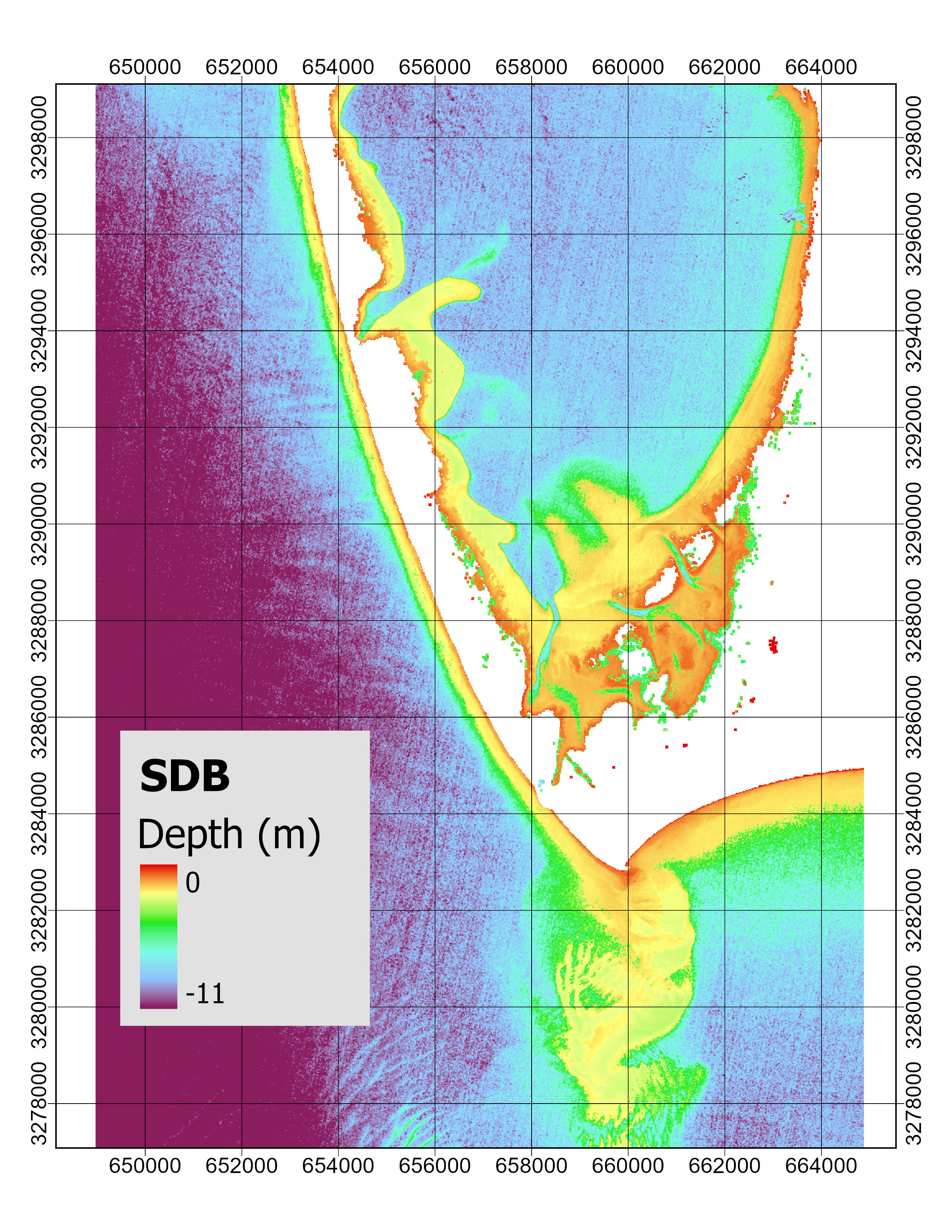 bathymetry map