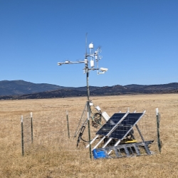 Atmospheric sampling equipment in Red Clover Valley