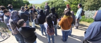 Students on a Bay Area Environmental field trip